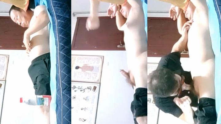 给公务员大叔按摩撸射(10)